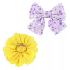 Li'l Pals® Embelishment 2-Pack, Yellow Flower & Lilac Bow Dog