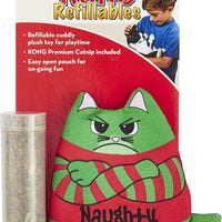 KONG Holiday Refillables Purrsonality Naughty Cat Toy