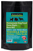 Wellychef Veggie And Fruit Quinoa Chia Dog Food Base Mix Adult Dog 2 kg