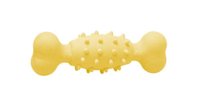 Bud-Z Rubber Foam Bone Yellow Dog 4.5in