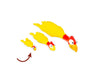 Bud-Z Latex Chicken Squeaker Yellow 5.5"