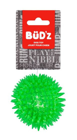 Bud'Z Rubber Dog Toy - Plain Spiked Ball