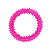 Bud'Z Rubber Dog Toy - Spiky Ring 4in