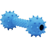 Bud'Z Rubber Dog Toy - Spiky Dumbbell 5.5in