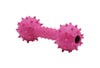 Bud'Z Rubber Dog Toy - Spiky Dumbbell 5.5in