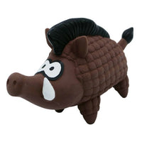 Bud'Z Latex Dog Toy With Squeaker - Warthog Dog 6in