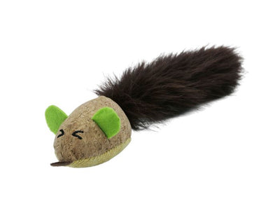 Bud'Z Cat Toy With Catnip Tube Mouse With Silky Tail, Cork Cat 10