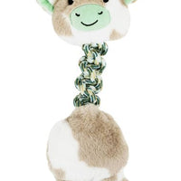 Bud'Z Plush Toy With Rope Himalayan Cow Dog 17"