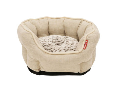 Bud'Z Round Deluxe Cuddler Small Cream Dog Cat 17.5