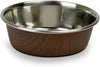 OurPets® Durapet® Woodgrain Bowls Dark Brown 4 Cup