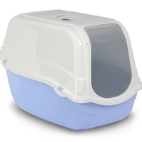 Bergamo Romeo Litter Pan With Top Azure Blue Cat 57x39x41cm