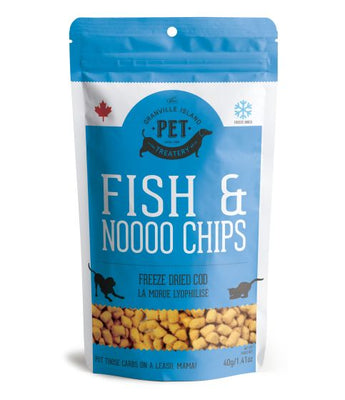Granville Fish and Noooo Chips Cod Freeze Dried Treats Cat Dog 40g