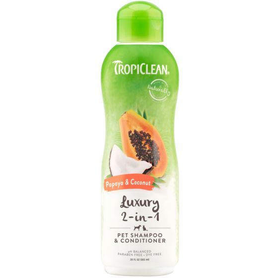 Tropiclean Papaya And Coconut Shampoo for Pets 20 oz