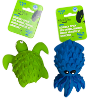 Riley & Rex Latex Squeaky Spikey Sea Animal Turtle/Octopus (NEW)
