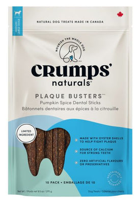 Crumps Plaque Busters With Pumpkin Spice Dog 10 pk (9.5 oz)