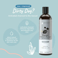 Kin + Kind Charcoal Deep Clean Shampoo for Dogs (Patchouli) 12 oz