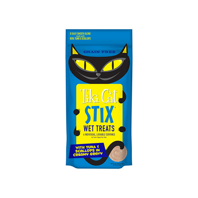 Tiki Cat® STIX™ Tuna & Scallops in Creamy Gravy Cat Treat 3oz