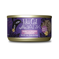 Tiki Cat® After Dark™ Pâté Rabbit & Chicken Liver Recipe Wet Cat Food 3 oz (NEW)