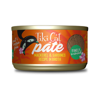 Tiki Cat® Grill Pâté Mackerel & Sardines Recipe in Broth Wet Cat Food 2.8oz