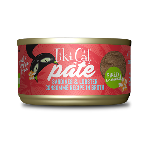 Tiki Cat® Grill Pâté Sardines & Lobster Consommé Recipe in Broth Wet Cat Food 2.8 oz