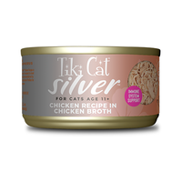 Tiki Cat® Silver™ Senior Whole Foods with Chicken Recipe in Chicken Broth Wet Cat Food 2.4oz