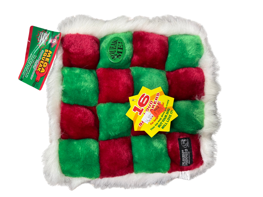 Kyjen Santa Mega Squeak Dog Toy 16 squeakers SALE