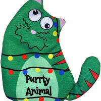 KONG Holiday Refillables Purrsonality Purrty Animal Cat Toy