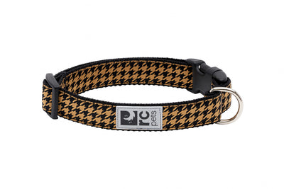 RC Pets  Clip Collar Houndstooth Toffee (NEW)