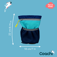 Company of Animals® Coachi® Pro Train & Treat Bag Navy & Light Blue