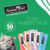 Fussie Cat Tuna Puree Variety Pack 5 Flavors 50 Count Tub