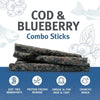 ICELANDIC+ Fish Treat Cod & Blueberry Combo Sticks 2 oz (NEW)
