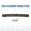 ICELANDIC+ Fish Treat Cod & Blueberry Combo Sticks 2 oz (NEW)