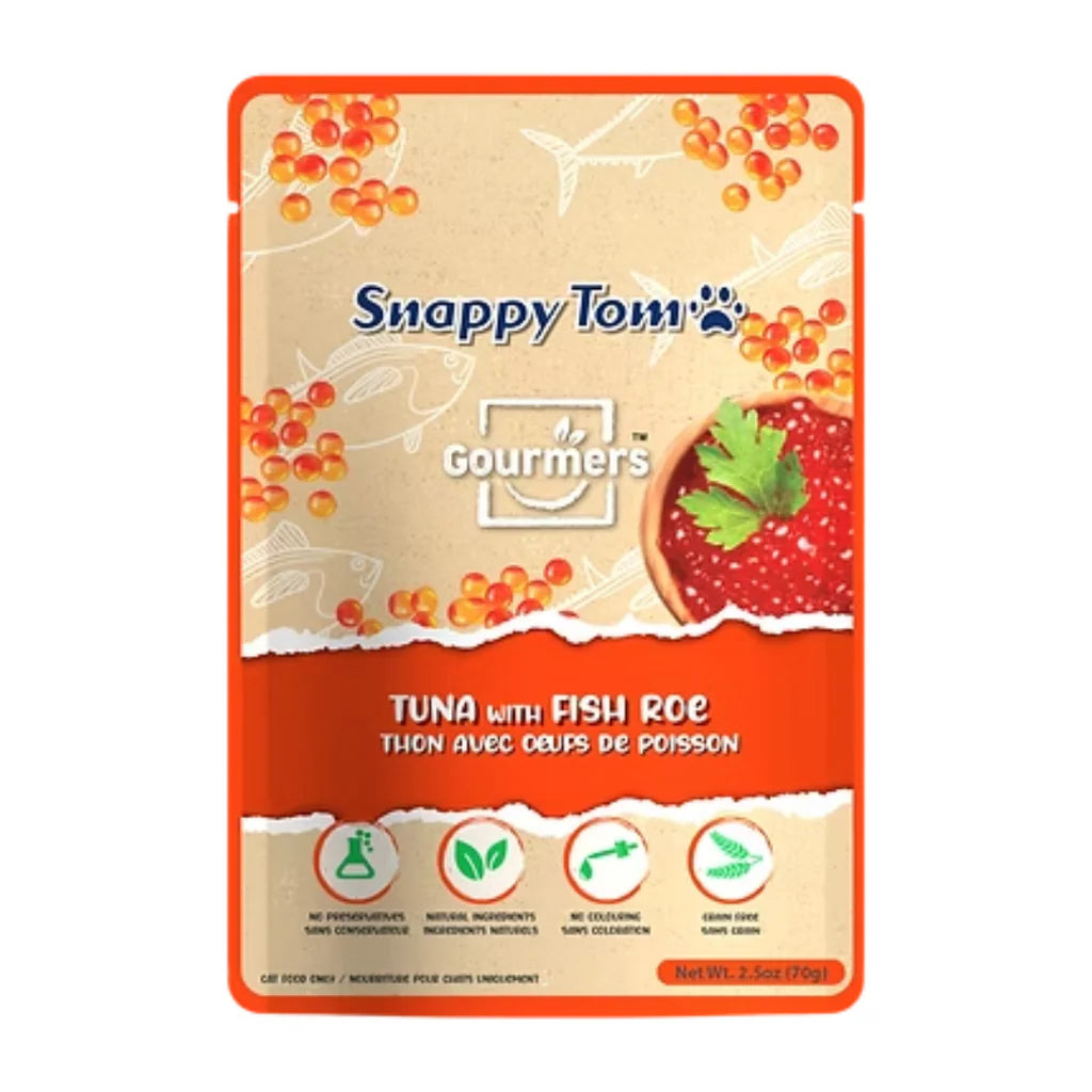 Snappy Tom® Gourmers™ Tuna with Fish Roe Wet Cat Food 70gm