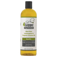 4 Legger Organic to Human Food Standards Dog Shampoo – Aloe , Lemongrass & Organic Coconut Oil Shampoo – 16oz