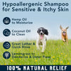 4 Legger Certified Organic Dog Shampoo – Moisturize – USDA Certified Organic Hemp Dog Shampoo with Lemongrass – 8oz Bottle