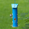 Perkys Pet Blue Metal Tube Feeder 6 Ports Bird 18in (NEW)
