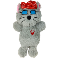 Multipet® Bowzer and Meowzer Kittywimpus Small Plush Dog Toy