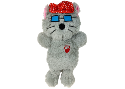 Multipet® Bowzer and Meowzer Kittywimpus Small Plush Dog Toy