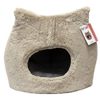 Ruff Love Cozy Cat Bed Taupe 17" x 17"