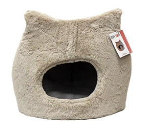 Ruff Love Cozy Cat Bed Taupe 17