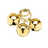 Coastal Round Dog Bell Gold Dog 3pk 1in