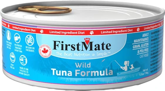 FirstMate Grain Free LID Wild Tuna Cat Can