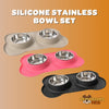 Brookbrand Non-Slip Silicone Stainless Bowl Set