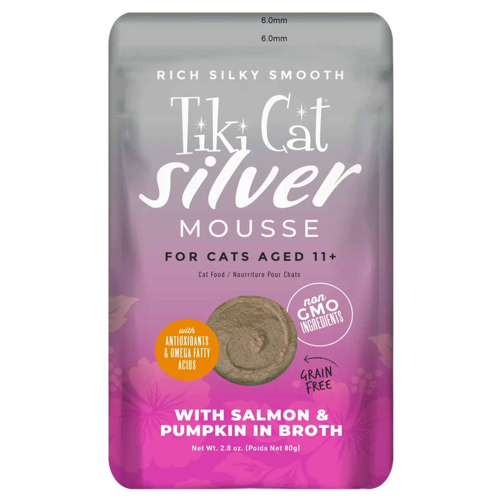 Tiki Cat® Senior Mousse Salmon with Pumpkin Wet Cat Food 2.8 oz