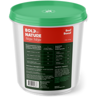 BOLD by NATURE Mega Beef Frozen Dog Food 4 lb Tub