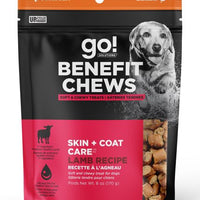 Go! Benefit Chews Skin + Coat Soft and Chewy Treats Lamb Recipe Dog 170g