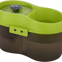 H2O drinking fountain for cat (2 liters) black and green