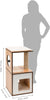 Catit Vesper V-Box - Walnut - Small - 37 x 37 x 72.5 cm (SALE 25% OFF)