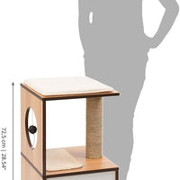Catit Vesper V-Box - Walnut - Small - 37 x 37 x 72.5 cm (SALE 25% OFF)