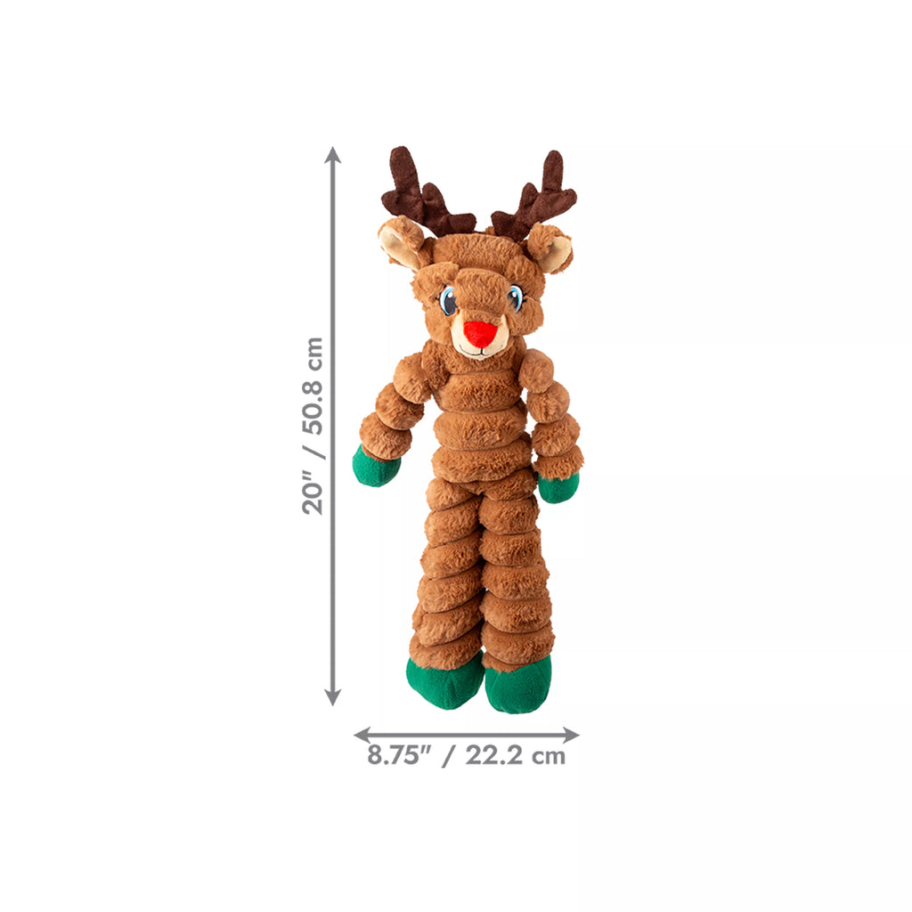 KONG Shakers Crumples Reindeer xlarge Holiday Dog Toy (NEW)